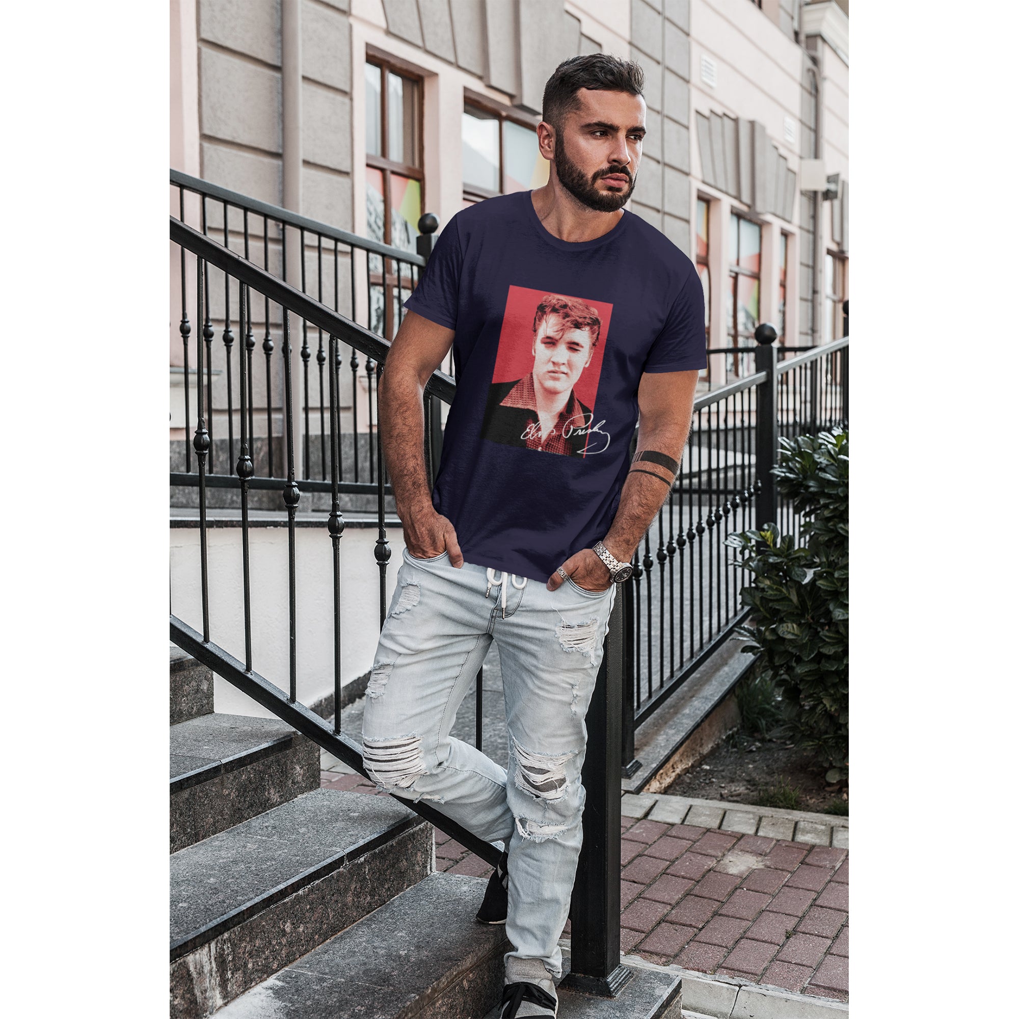 Elvis Presley Printed Men's T-shirt | Autograph