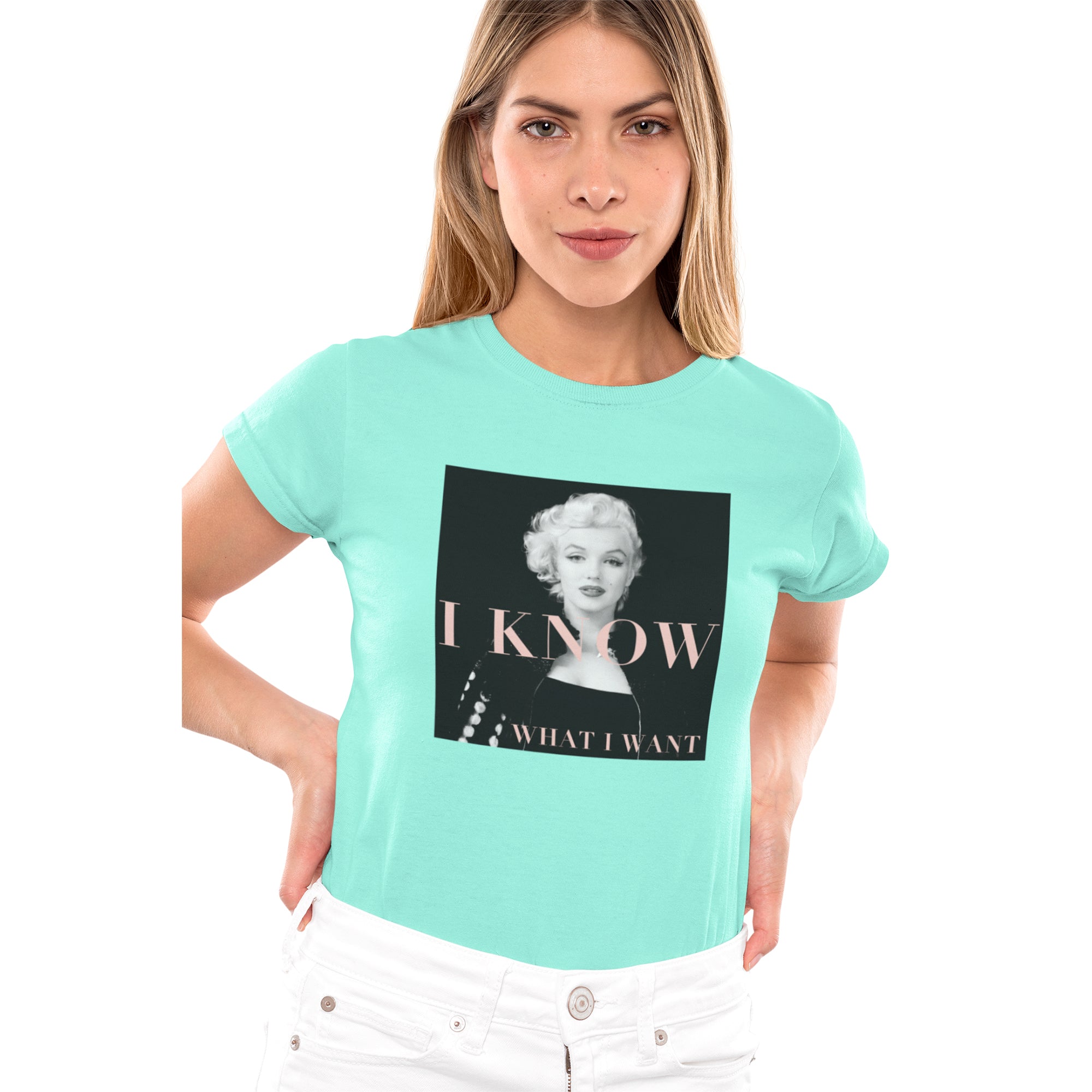 Marilyn Monroe Women's T-shirt (Water Base Photo Print)