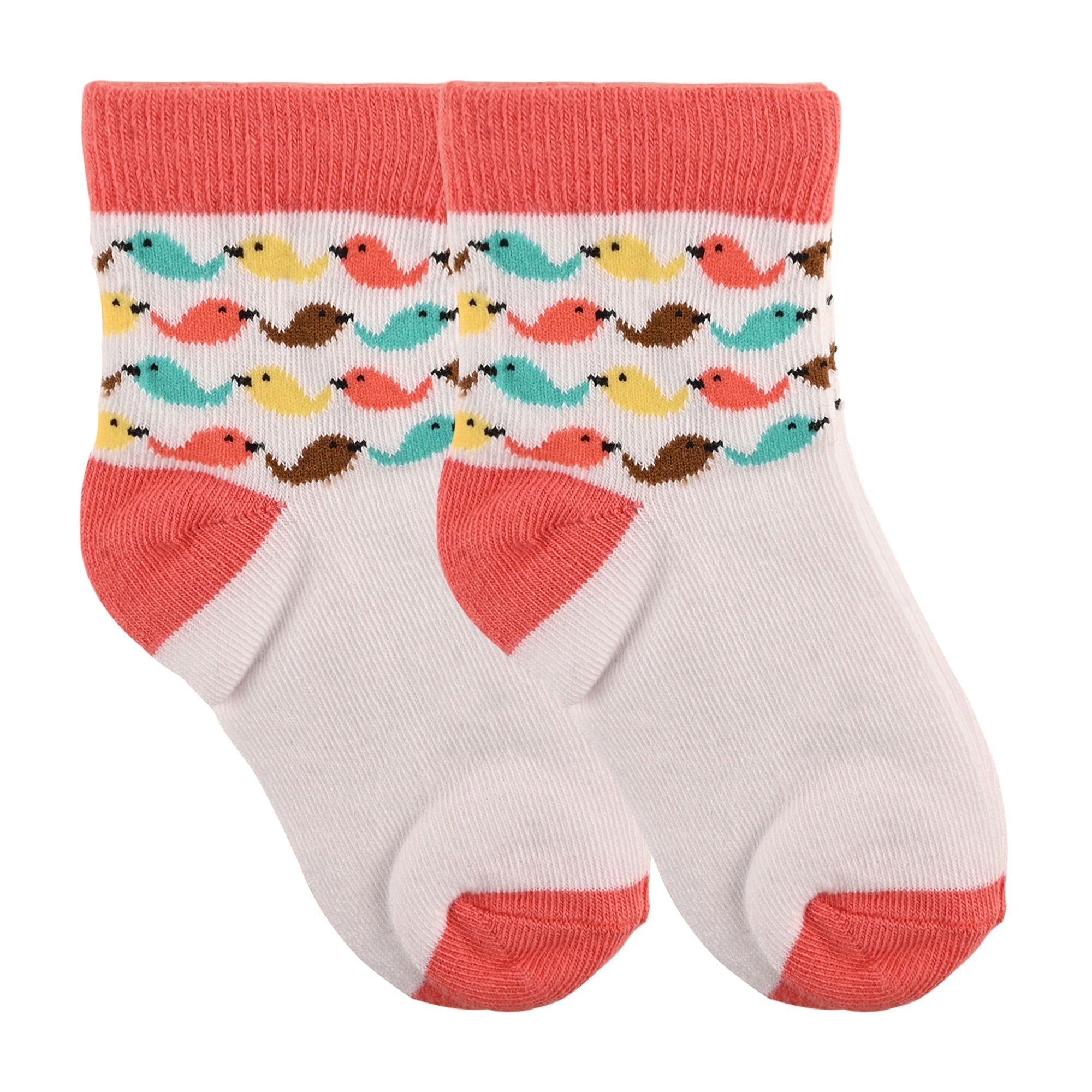 Kids Socks ( Pack of 2 ) | Blue Stripes & Fish