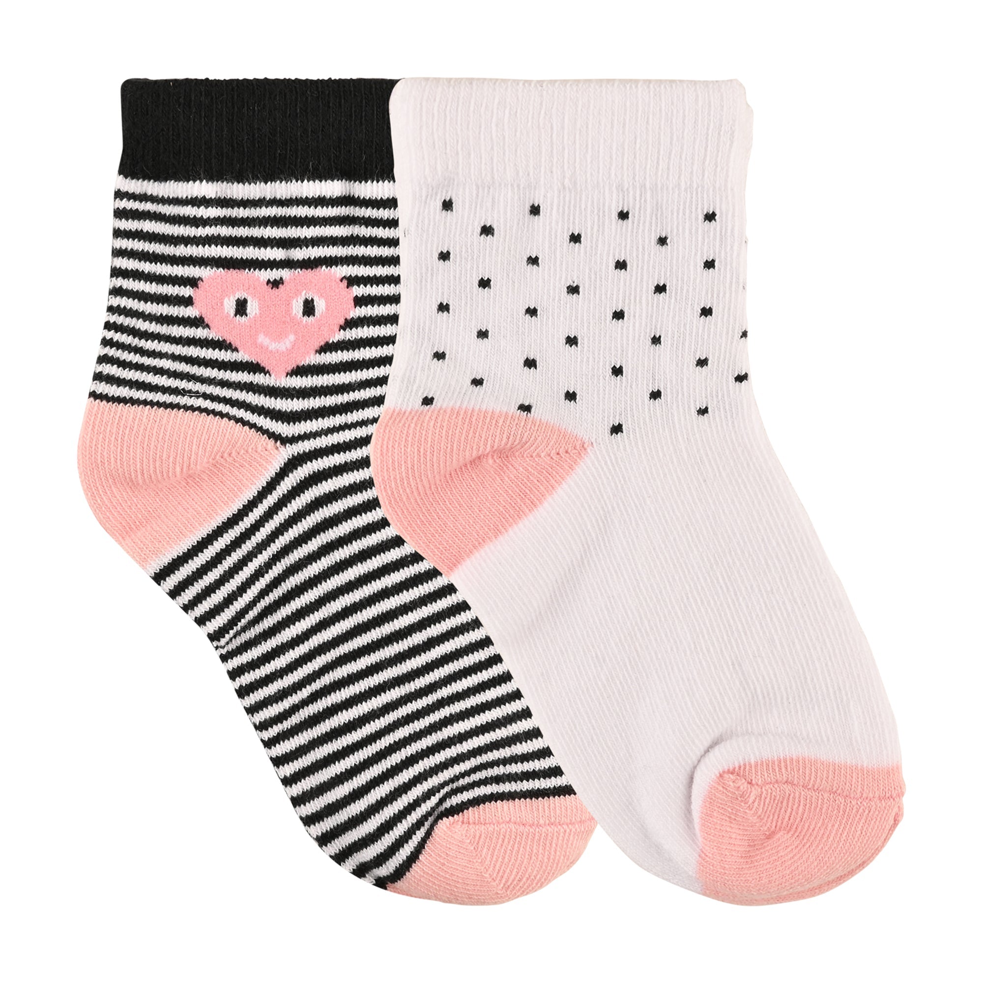 Kids Socks ( Pack of 2 ) | Stripes & Dot