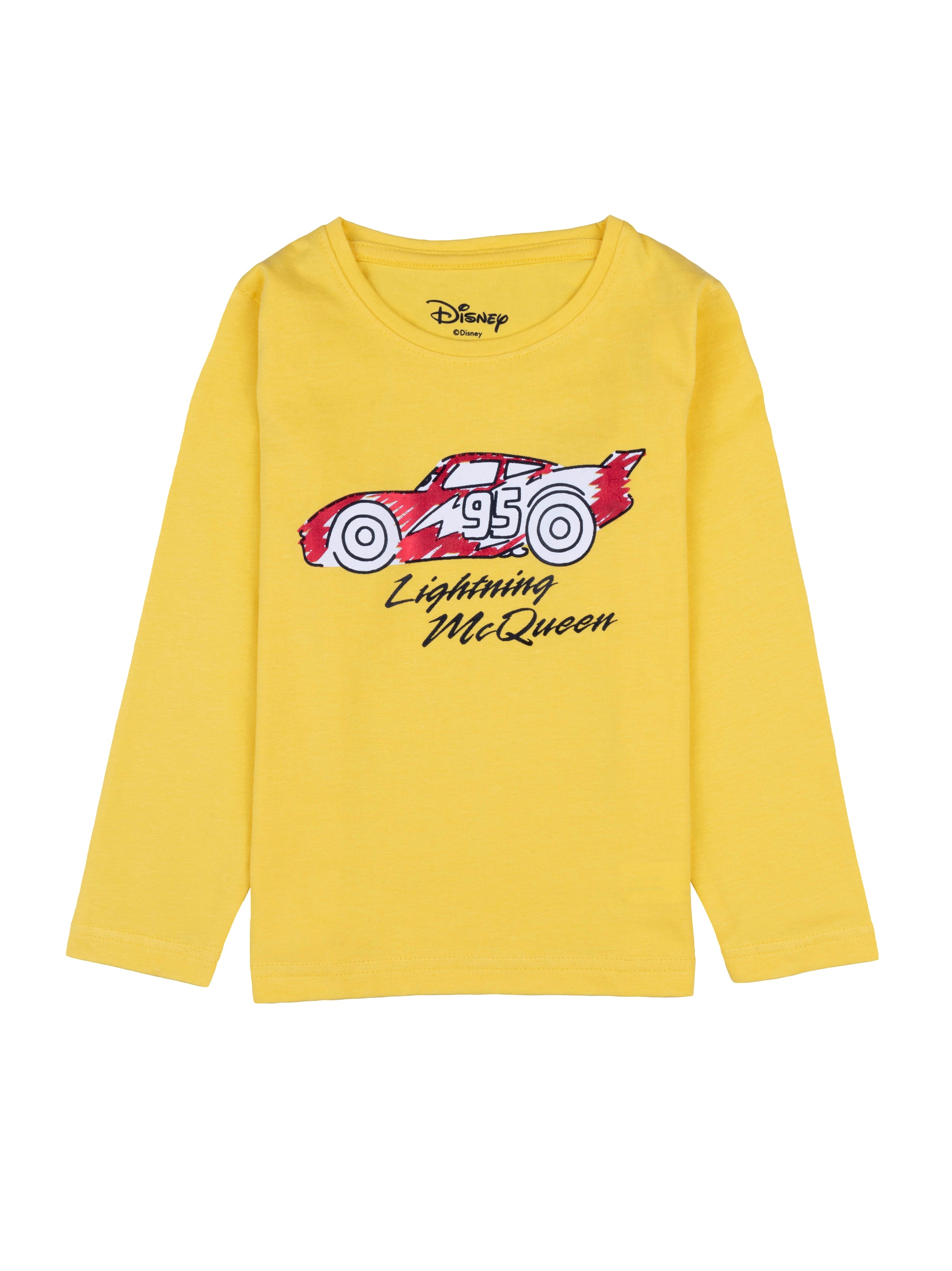 Disney Yellow Color Car's T-shirt